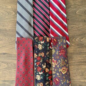 Bundle of 6 Men's Silk Neckties